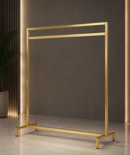 Imported Gold Oblong Stand