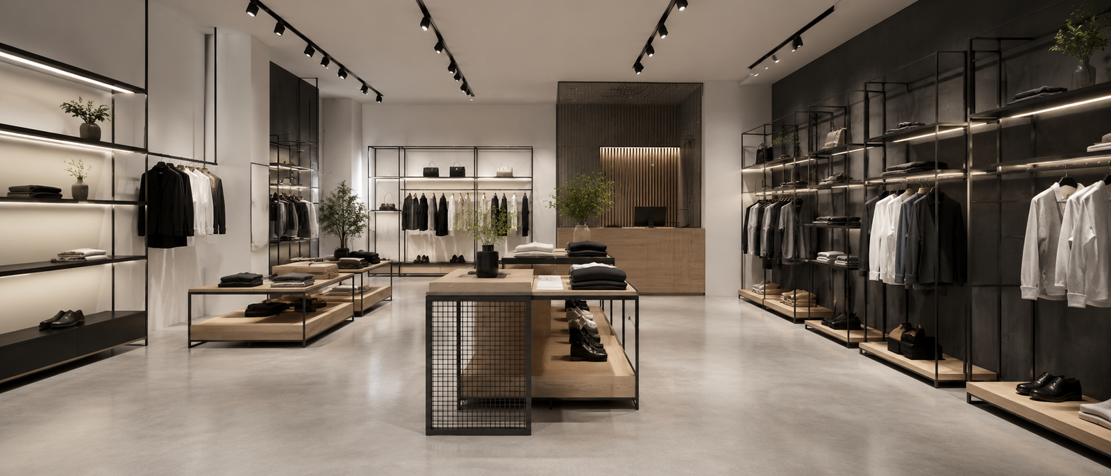 HA Steel Modern Store Interior