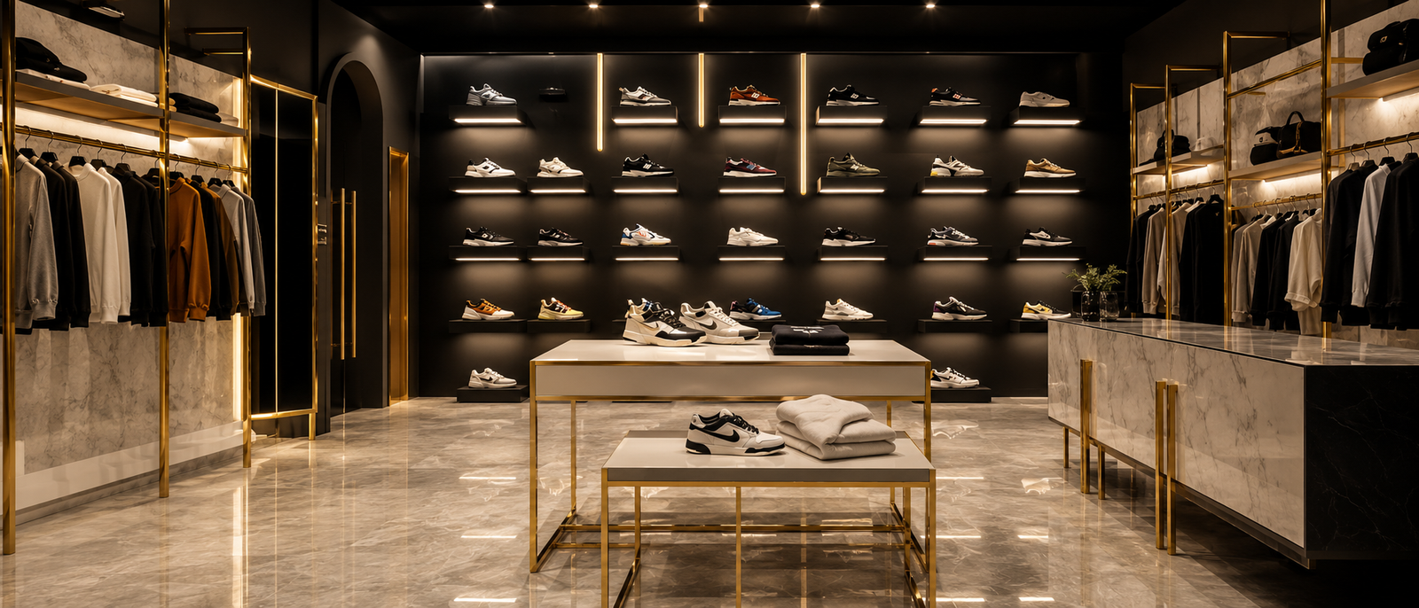 HA Steel Luxury Store Interior